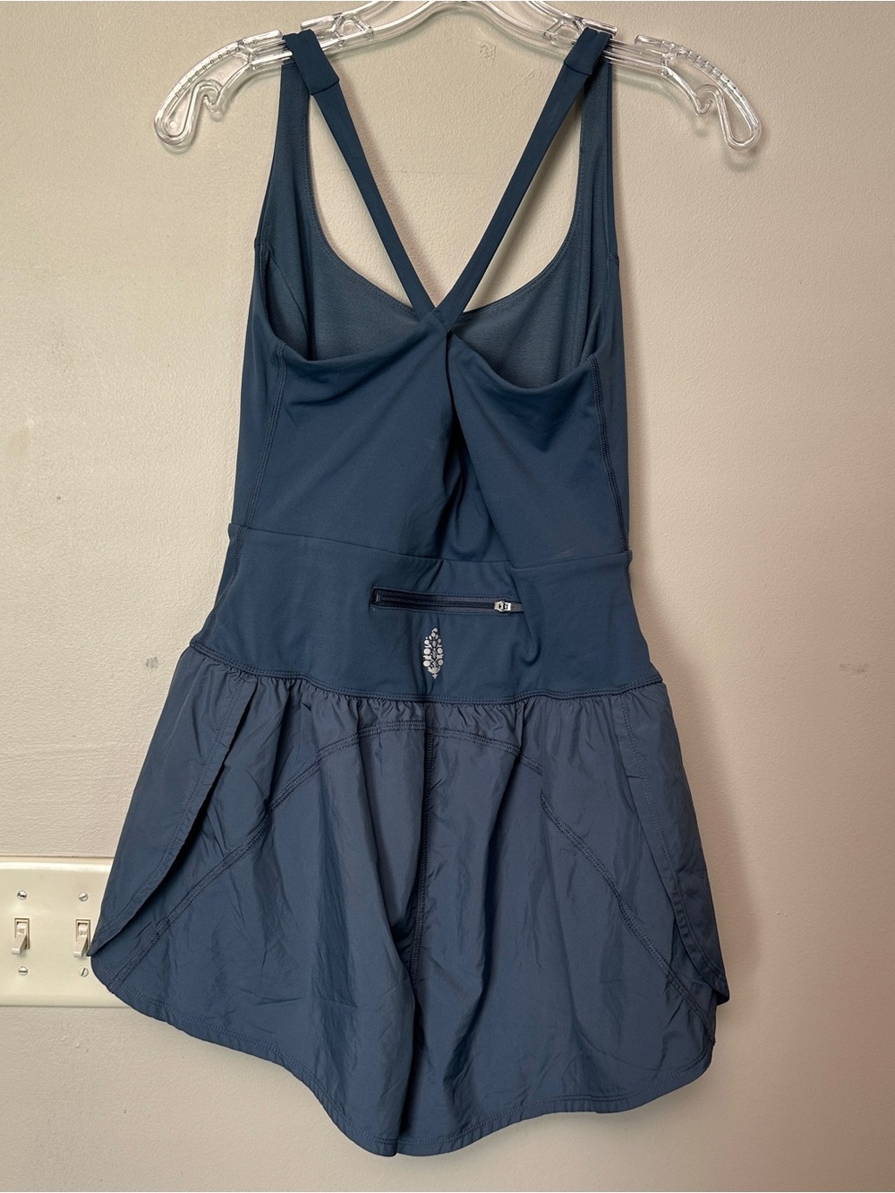 Free People Blue Sleeveless Cutout Romper - Picture 3 of 4